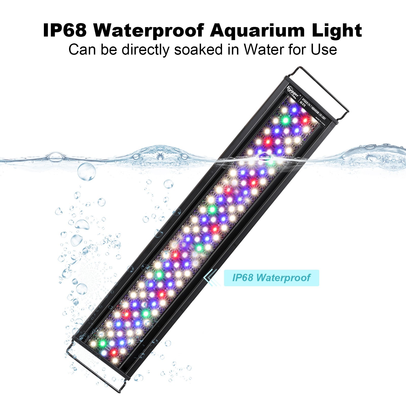 hygger Aquarium Fish Tank Light 18 24 30 36 54″ Full Spectrum Plant Lamp Timer