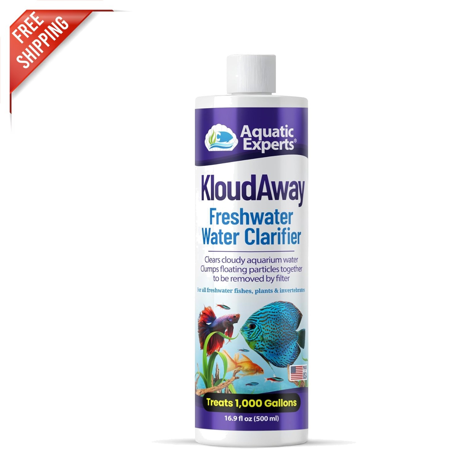 KloudAway 500 ml Aquarium Water Clarifier – Fast-Acting Cloudy Water Solution