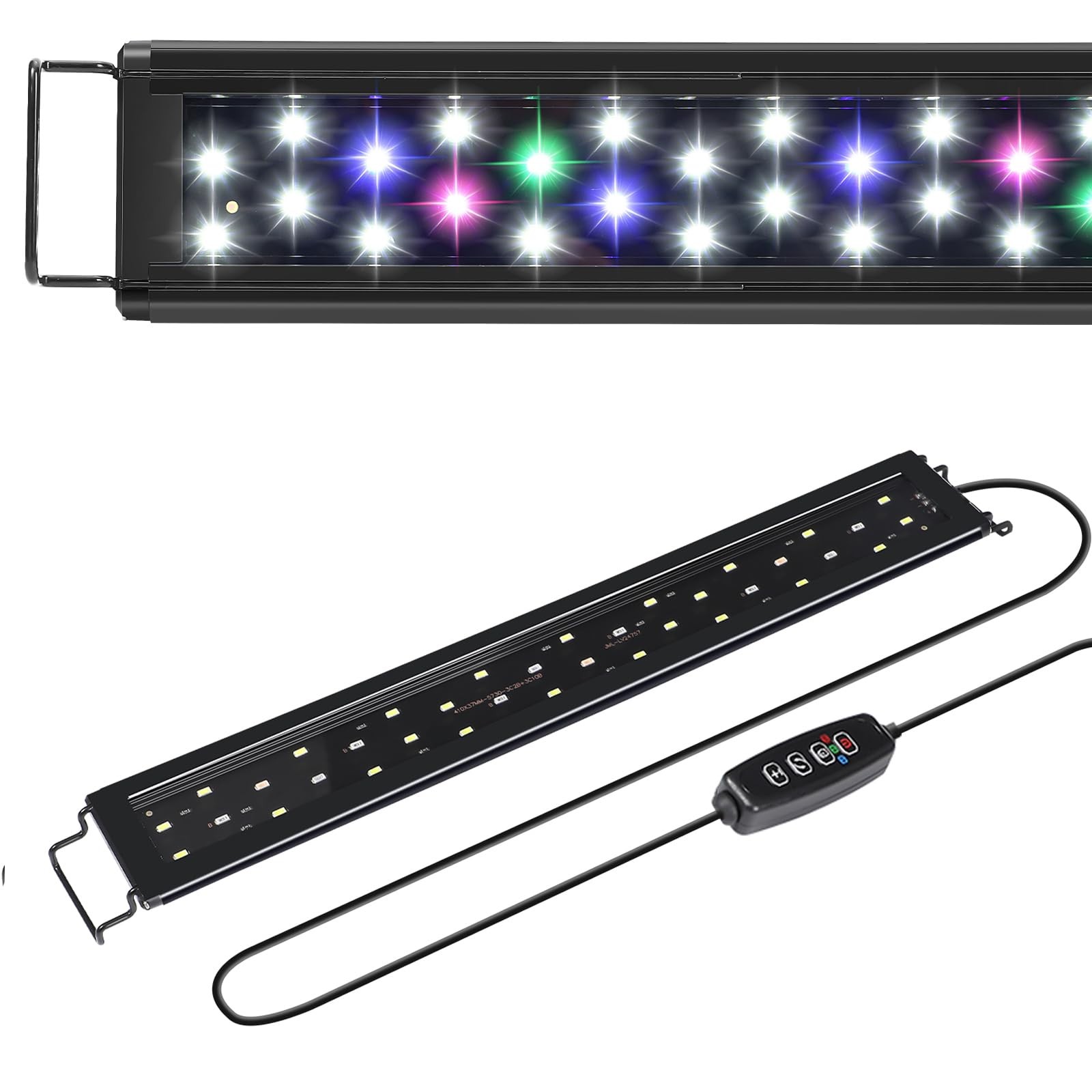 AQUANEAT LED Aquarium Light for 12 Inch Fish Tank, Auto On Off with Timer, Fu…