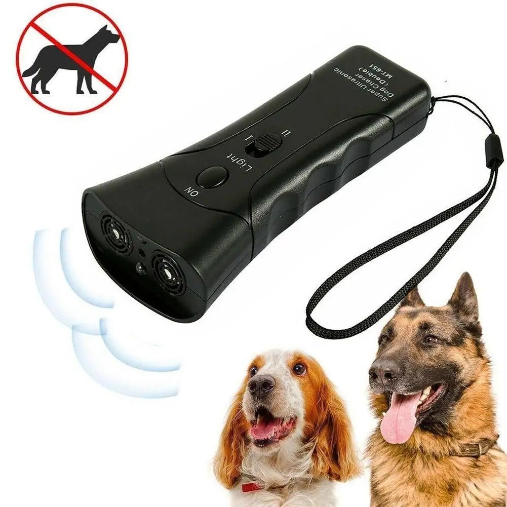 Ultrasonic Anti Dog Barking Trainer LED Light Gentle Chaser Petgentle Sonics