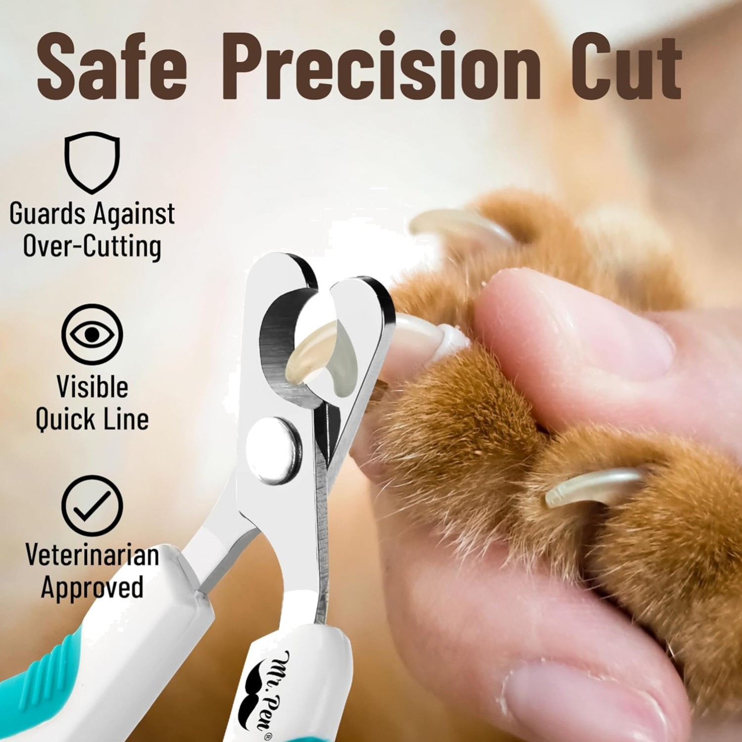 Cat Nail Clipper, Pet Nail Trimmers, Kitten Claw Clippers, Easy to Use, Preci…
