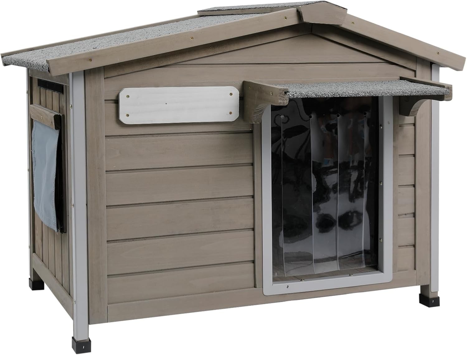 PETSCOSSET 30″L Outdoor Dog House Weatherproof Large Wooden Dog Kennel