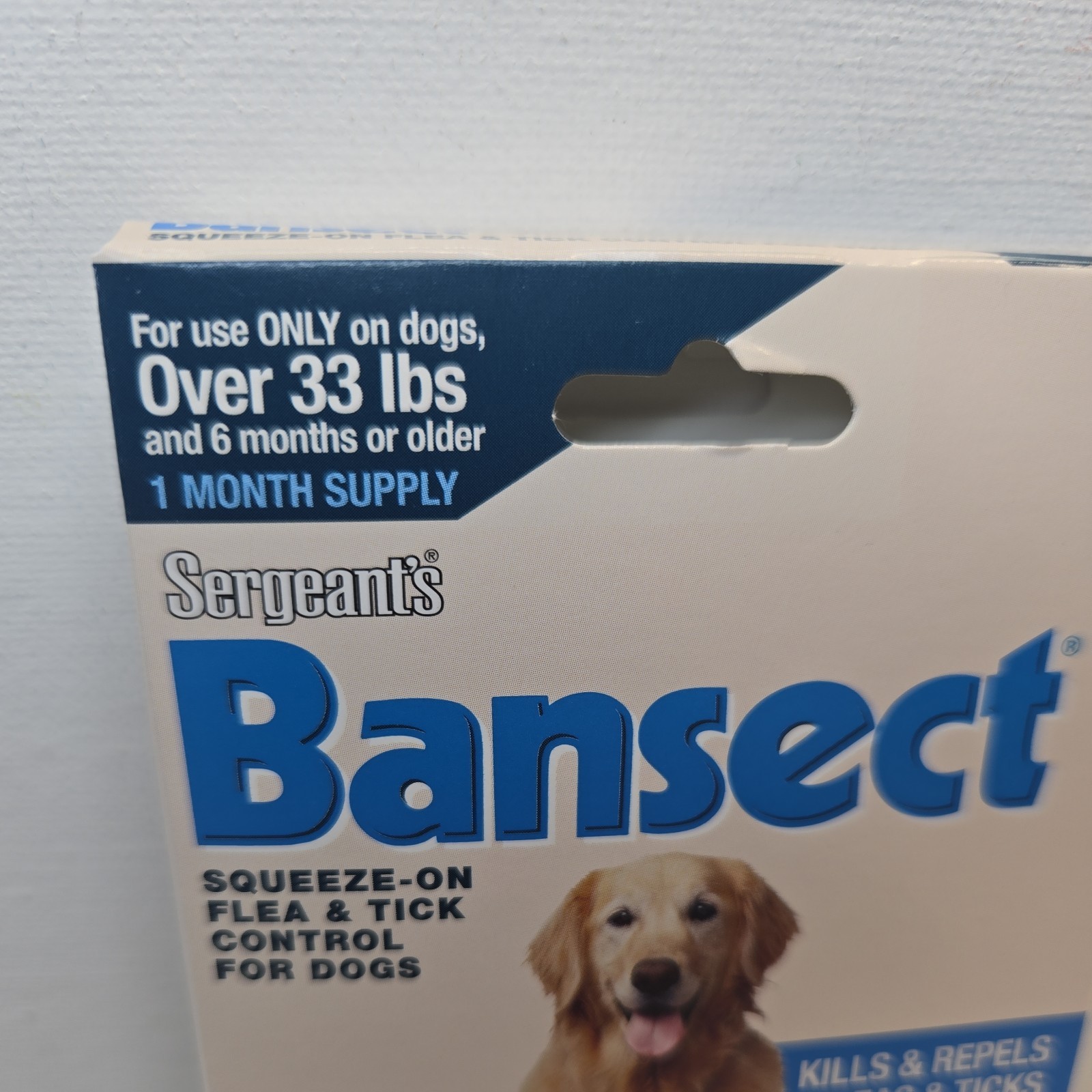 Sergeant’s Bansect Squeeze-on Dog Flea & Tick Control Monthly Control Over 33lbs