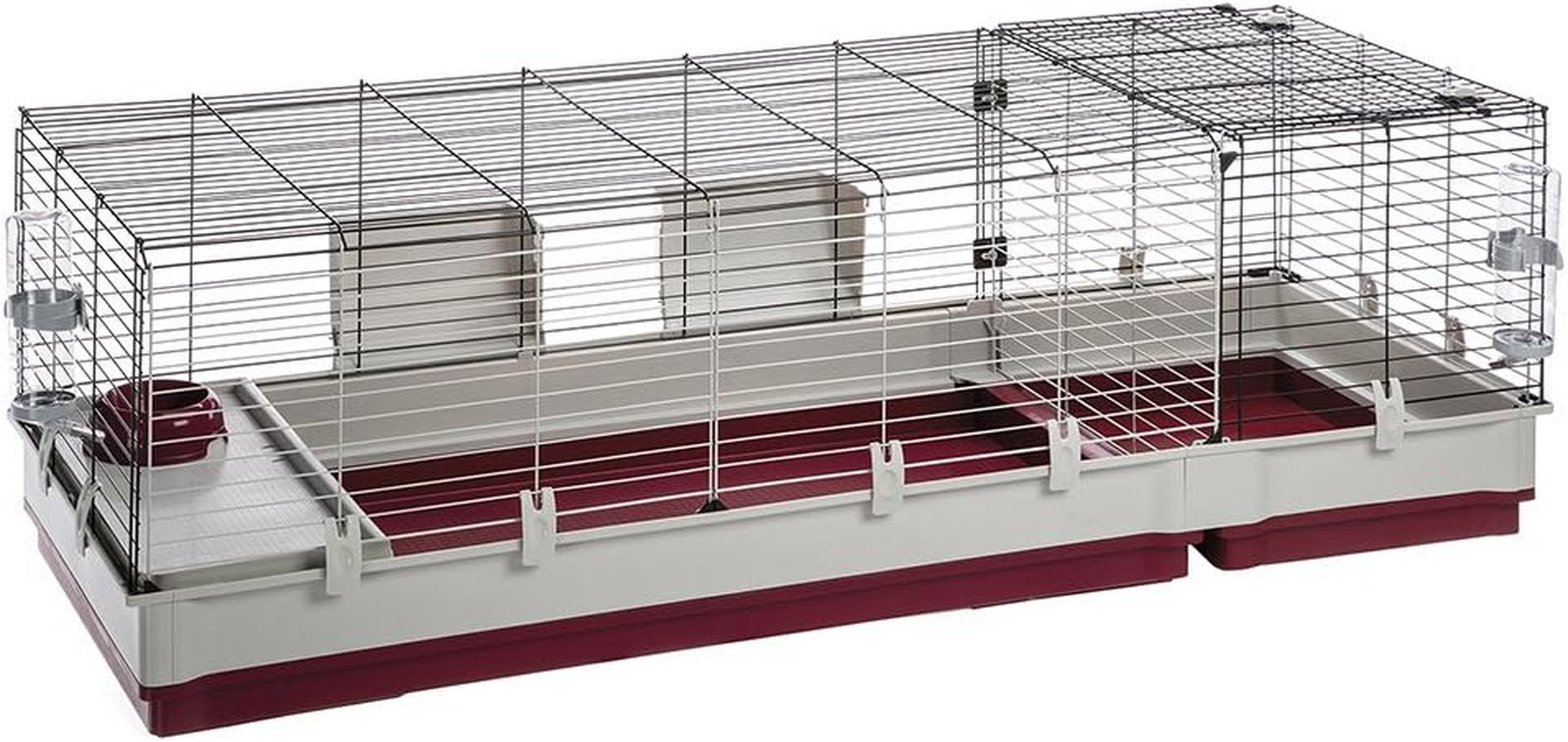 Krolik XXL Rabbit Cage with Accessories – 63.8″ x 23.6″ x 19.7″ – 1-Year Warrant