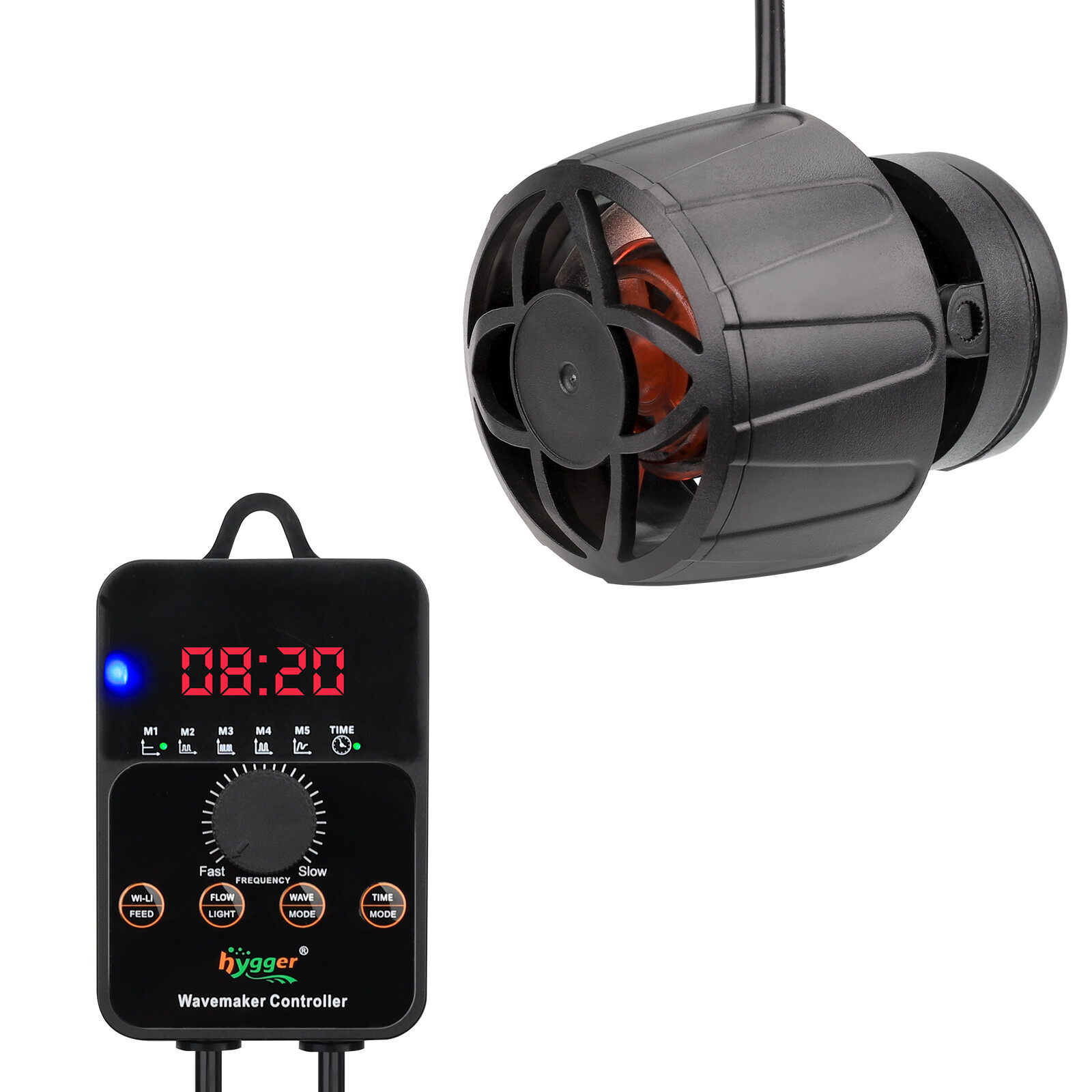 hygger Sine Aquarium Circulation Pump Wave Maker for 20-30-40 gal Fish tank
