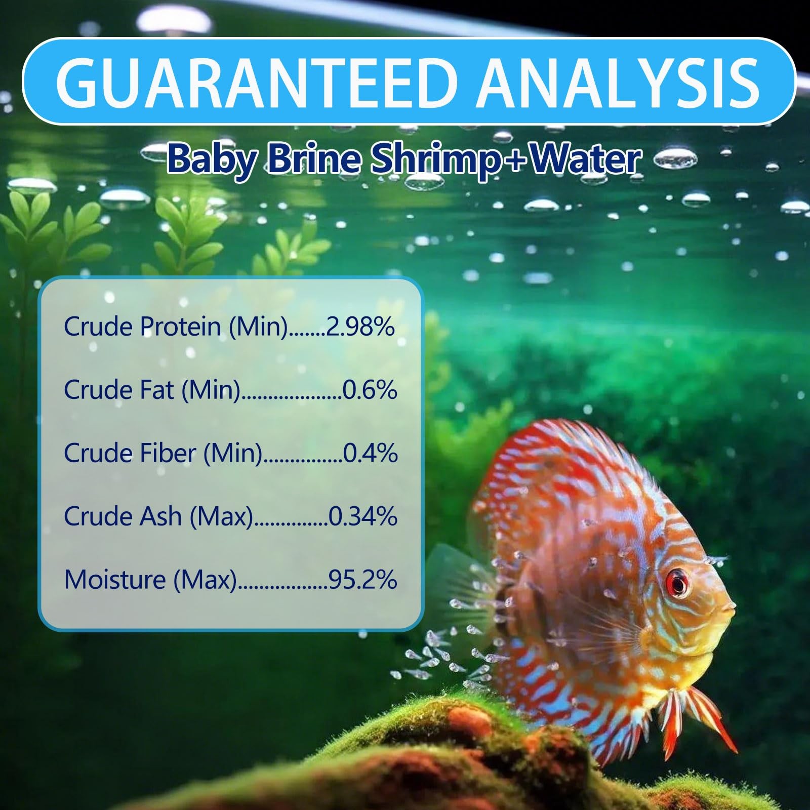 JADINGSFARM Instant Baby Brine Shrimp Fish Food, No Hatch High Protein Fry Fo…
