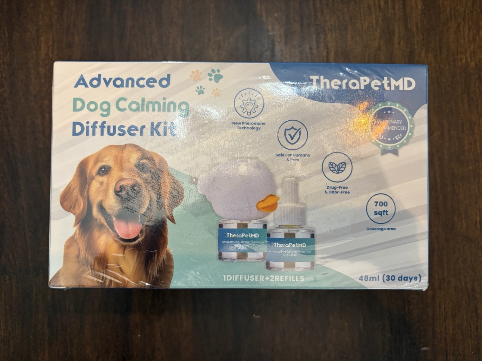TheraPetMD Advanced Dog Calming Diffuser Kit 1 Diffuser 2 Refill 48ml 30 Days