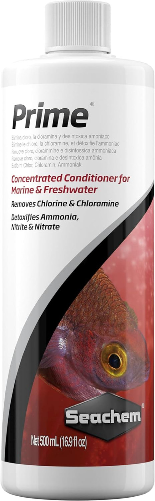 Seachem Prime Fresh and Saltwater Conditioner – Chemical Remover and Detoxifier
