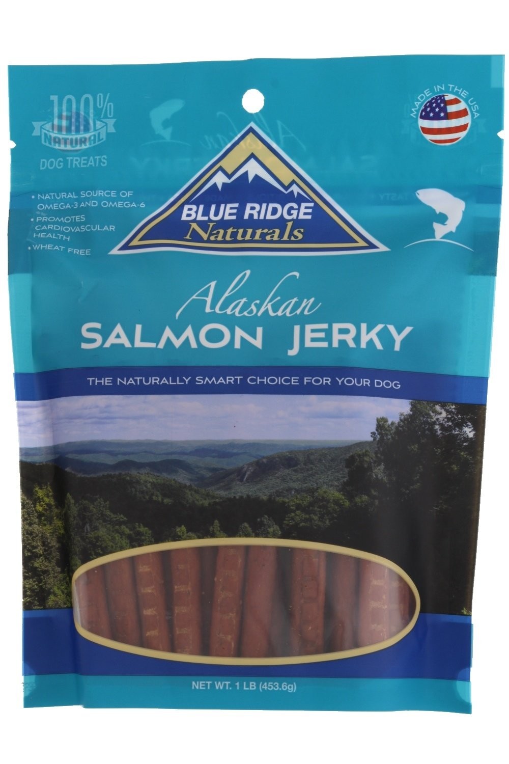Blue Ridge Naturals Oven Baked Salmon Jerky Dog Treats 1Lb Bag Fba_60003