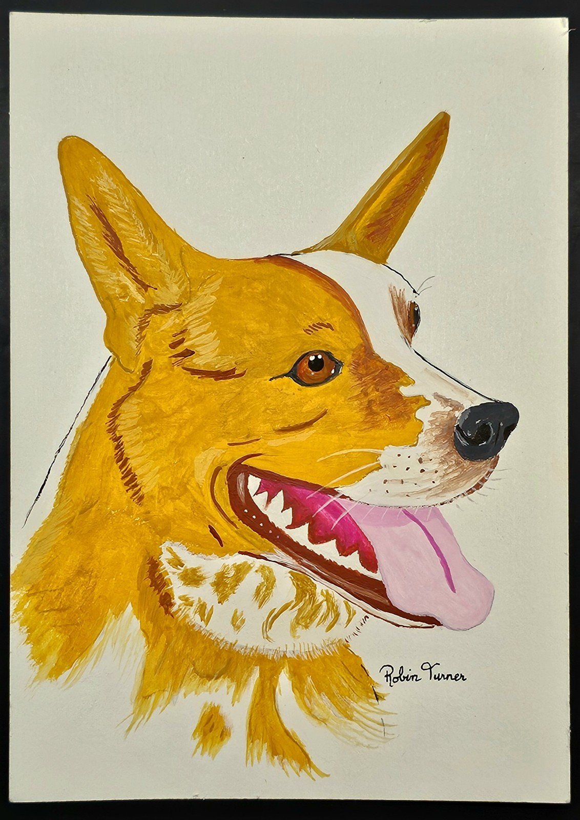 5×7 Original Art Hand-painted Custom Pet Portrait YOUR PET Any Pet Memorial
