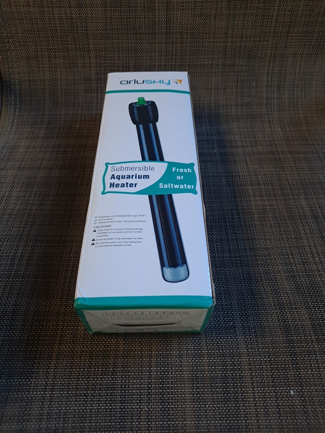 Orlushy Submersible Aquarium Heater Fresh or Saltwater 100w 40 gal/150w 55 gal