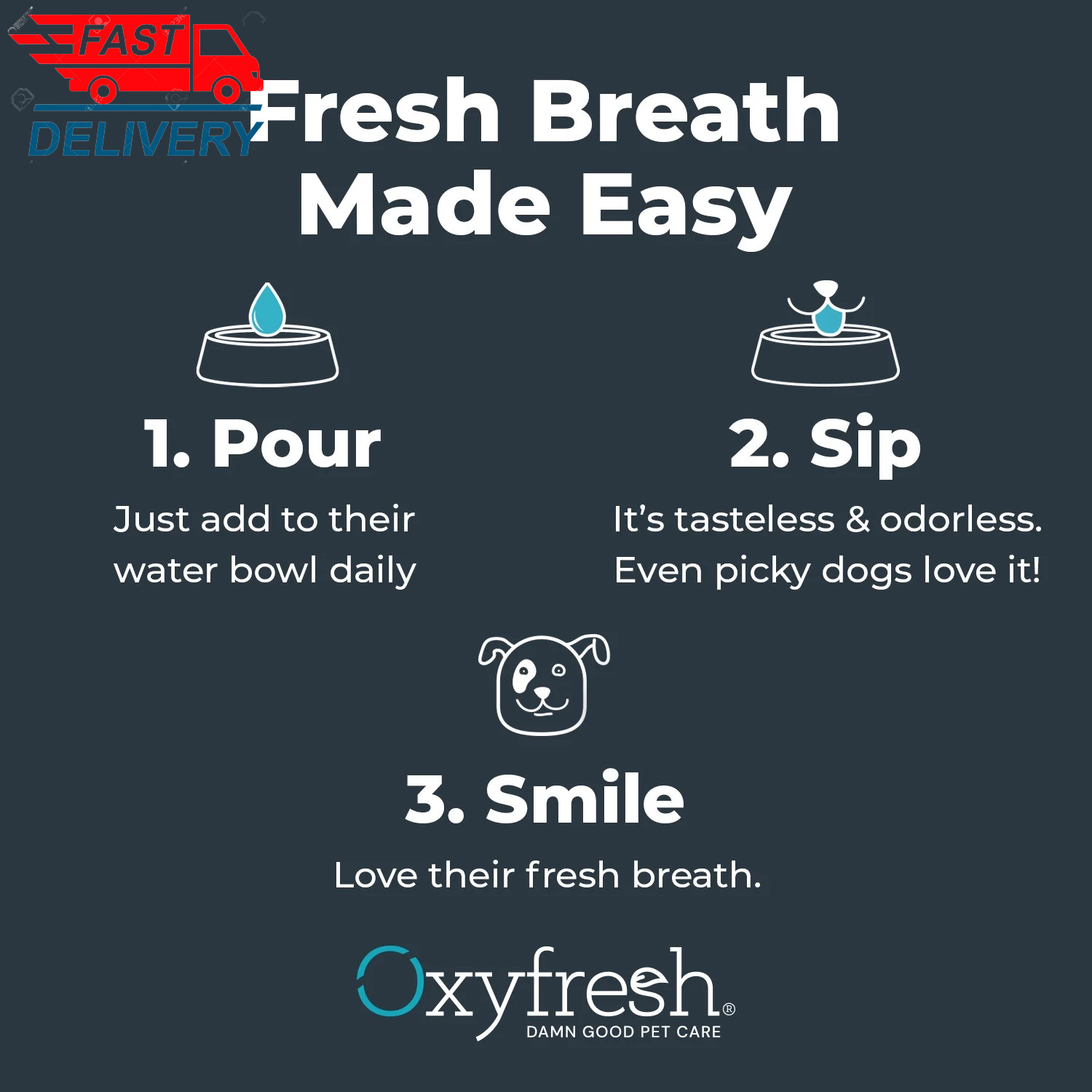Premium Dog Dental Water Additive, Best Way to Eliminate Bad Breath👌✅