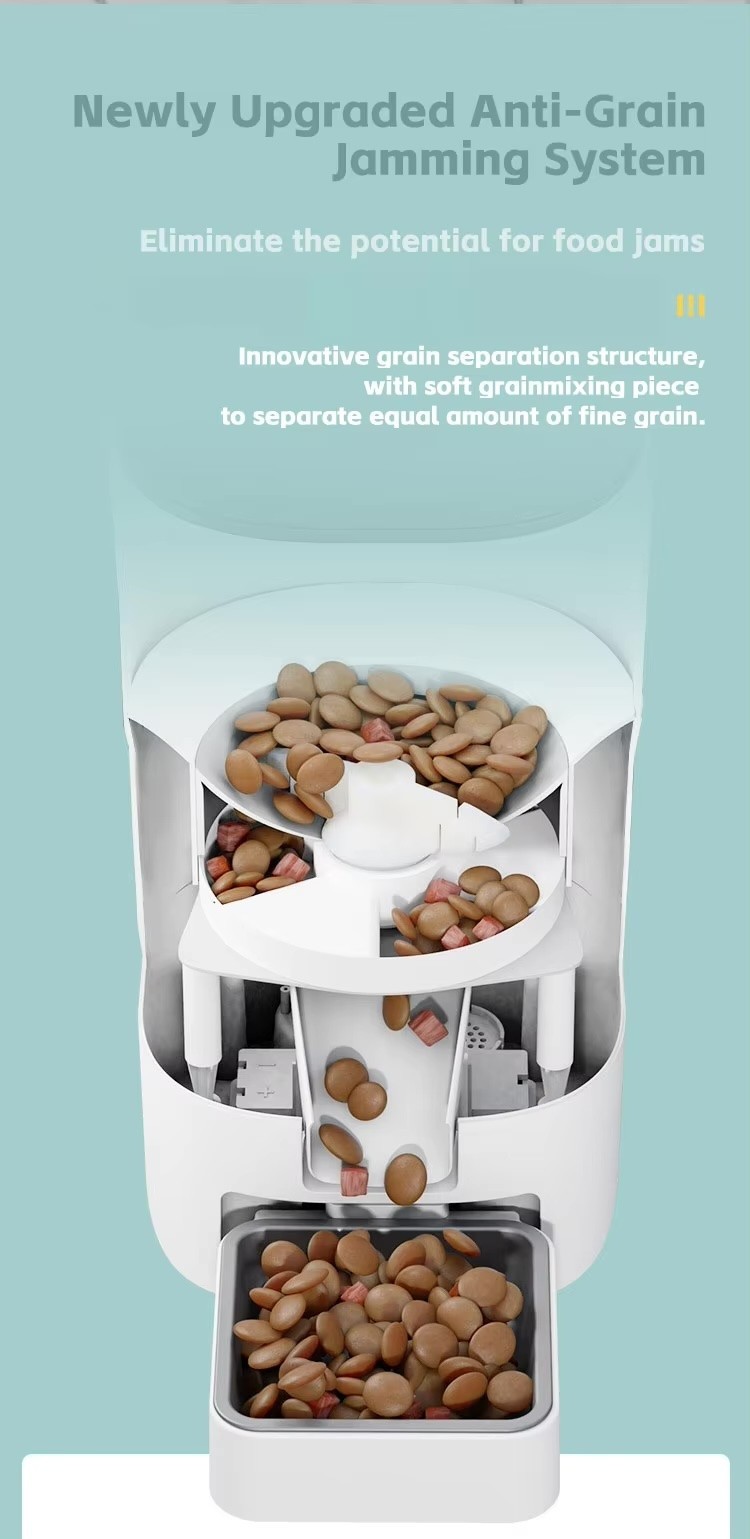 1.6Gal large automatic smart pet feeder,cat,dog,Translucent hopper easy moniting