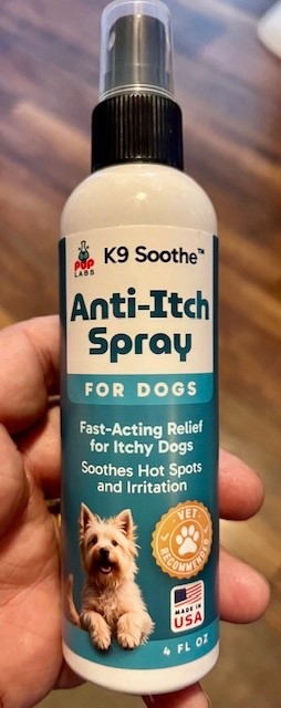 Pup Labs K9 Soothe Anti-Itch Spray (Hot Spots Too), FOR DOGS (4 Ounces)!