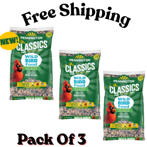 Pennington Classic Wild Bird Feed and Seed Bag 15 lb. Birds Food