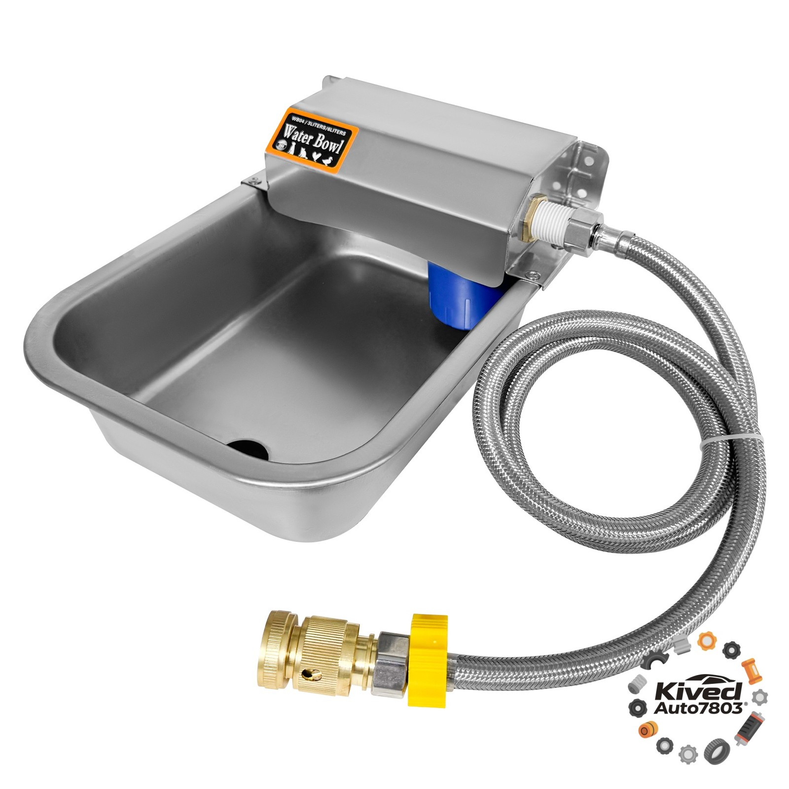 Automatic Livestock Waterer, Auto Refill Water Trough Bowl for Cow Horse Pig Dog