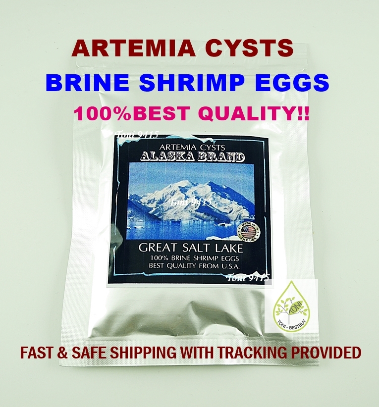 ALASKA Artemia Cysts Brine Shrimp Egg USA PREMIUM 50g BEST Quality 90% Fast Ship