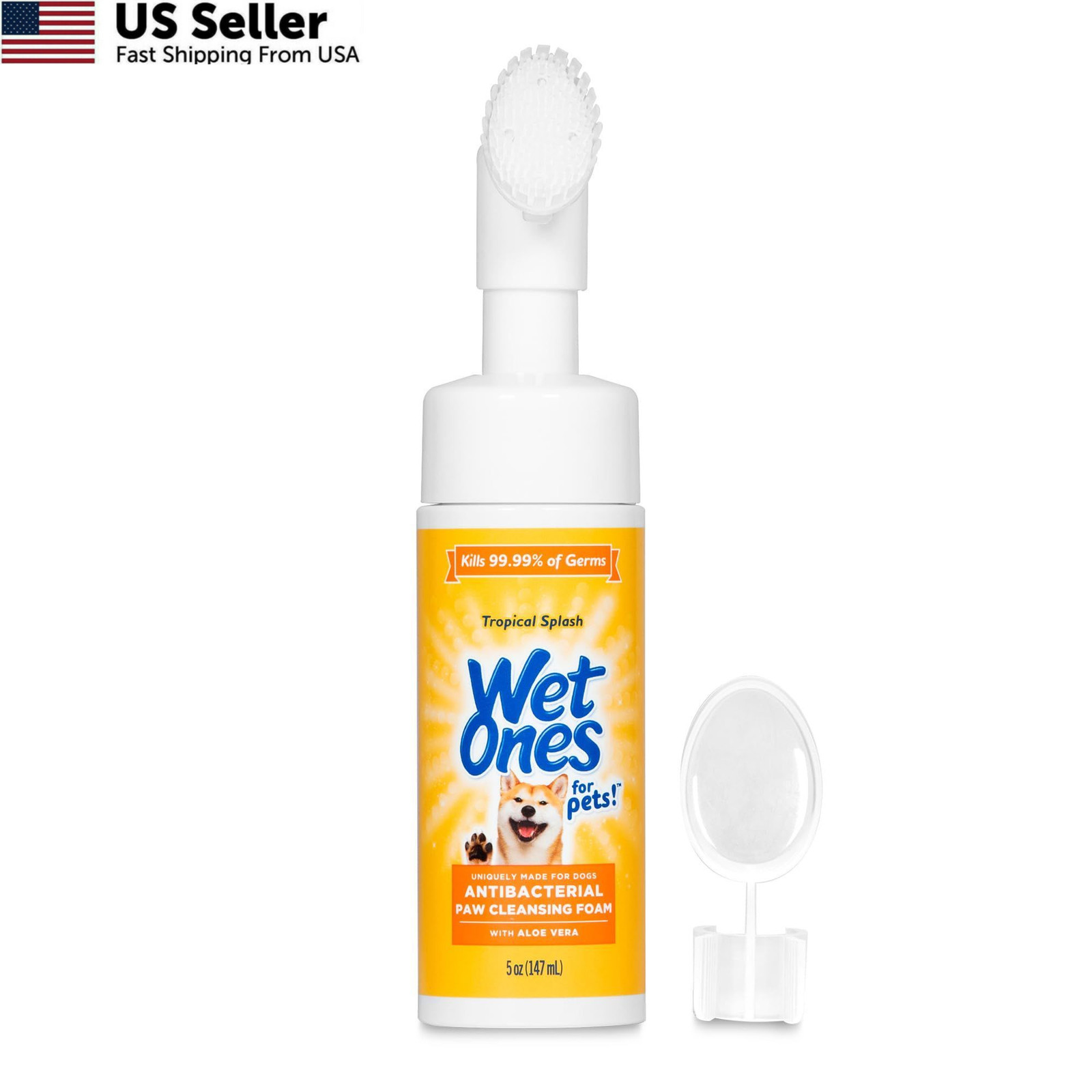 Wet Ones for Pets Antibacterial Dog Paw Cleaner 5 Ounce (Pack of 1), No Color
