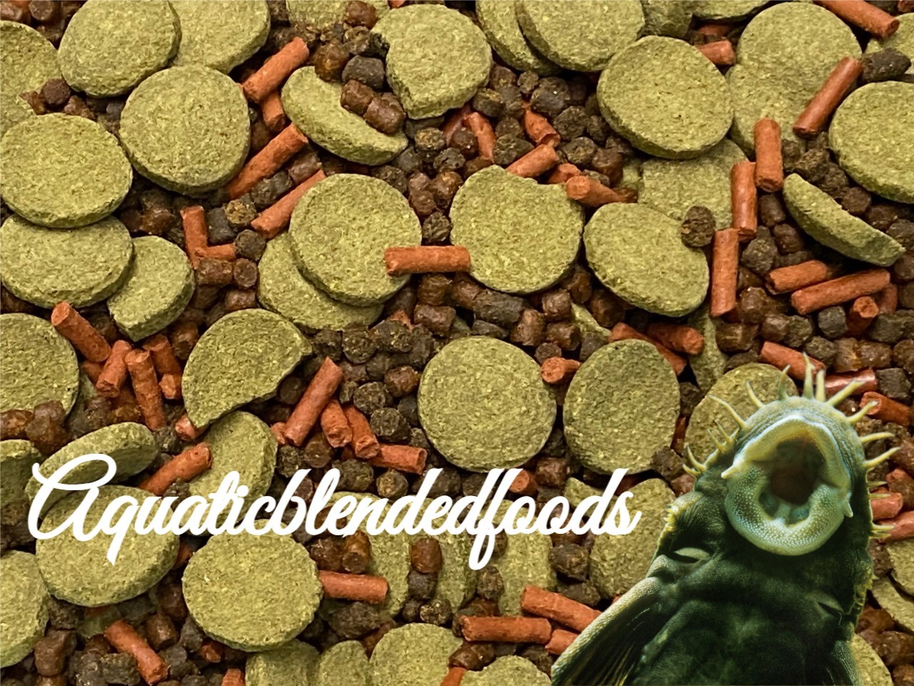 SUPER PLECO FOOD MIX ,Krill,Spirulina,Brine Shrimp,Veggie,Bottom Feeders,16BS1