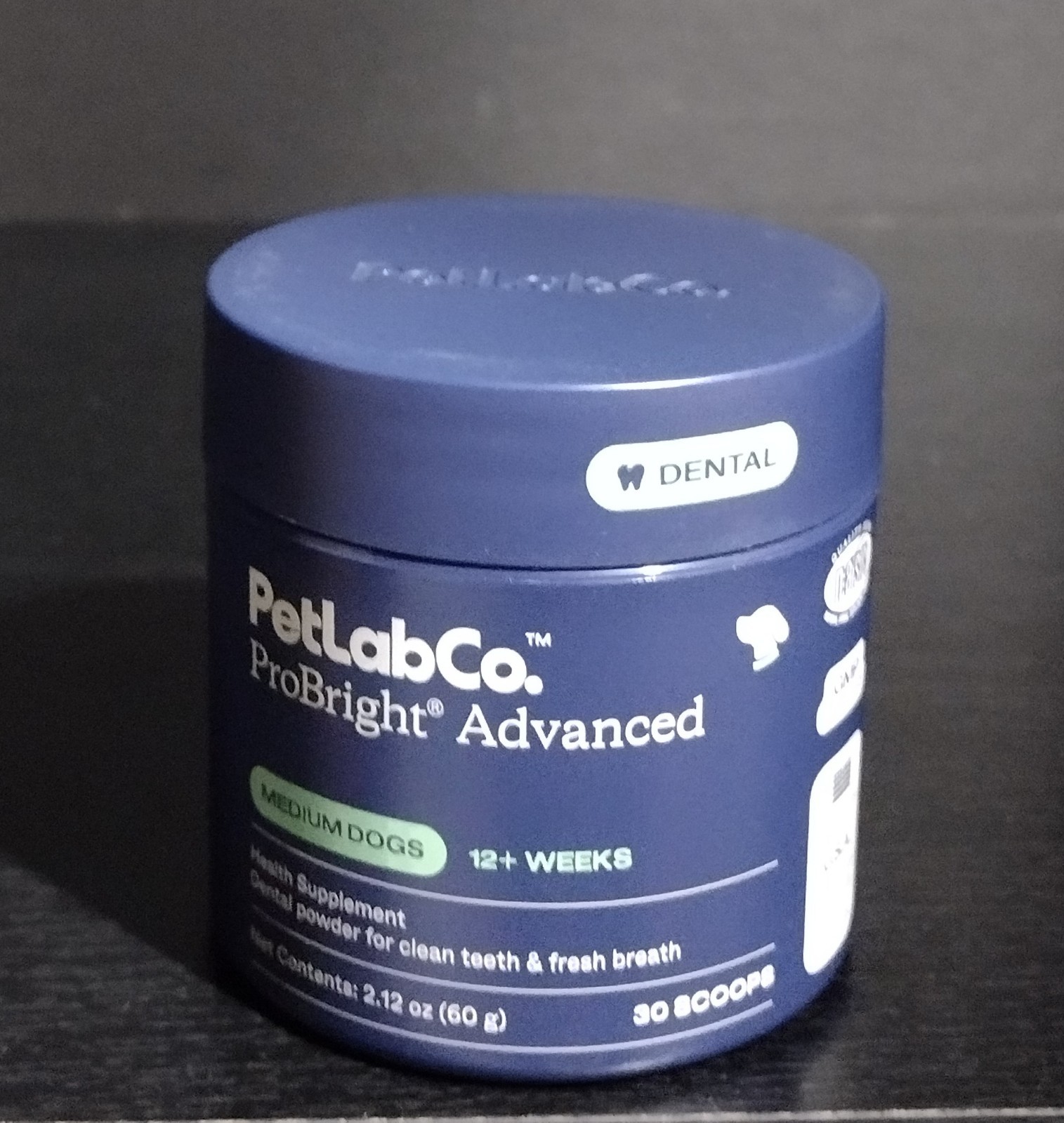 PetLab Co. ProBright Advanced Dental Powder for Medium Dogs