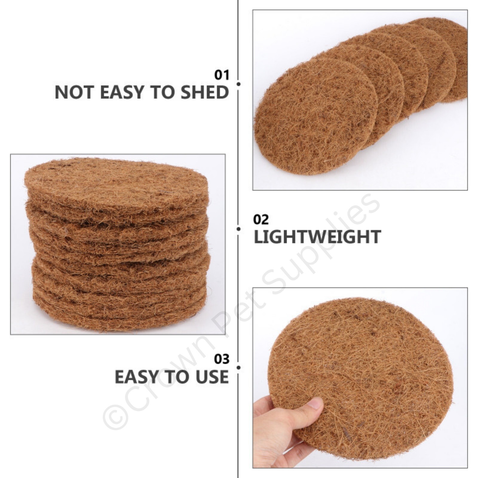 Nesting Pads Coconut Fiber Pigeon Nest Mat for Bird Breeding Nests