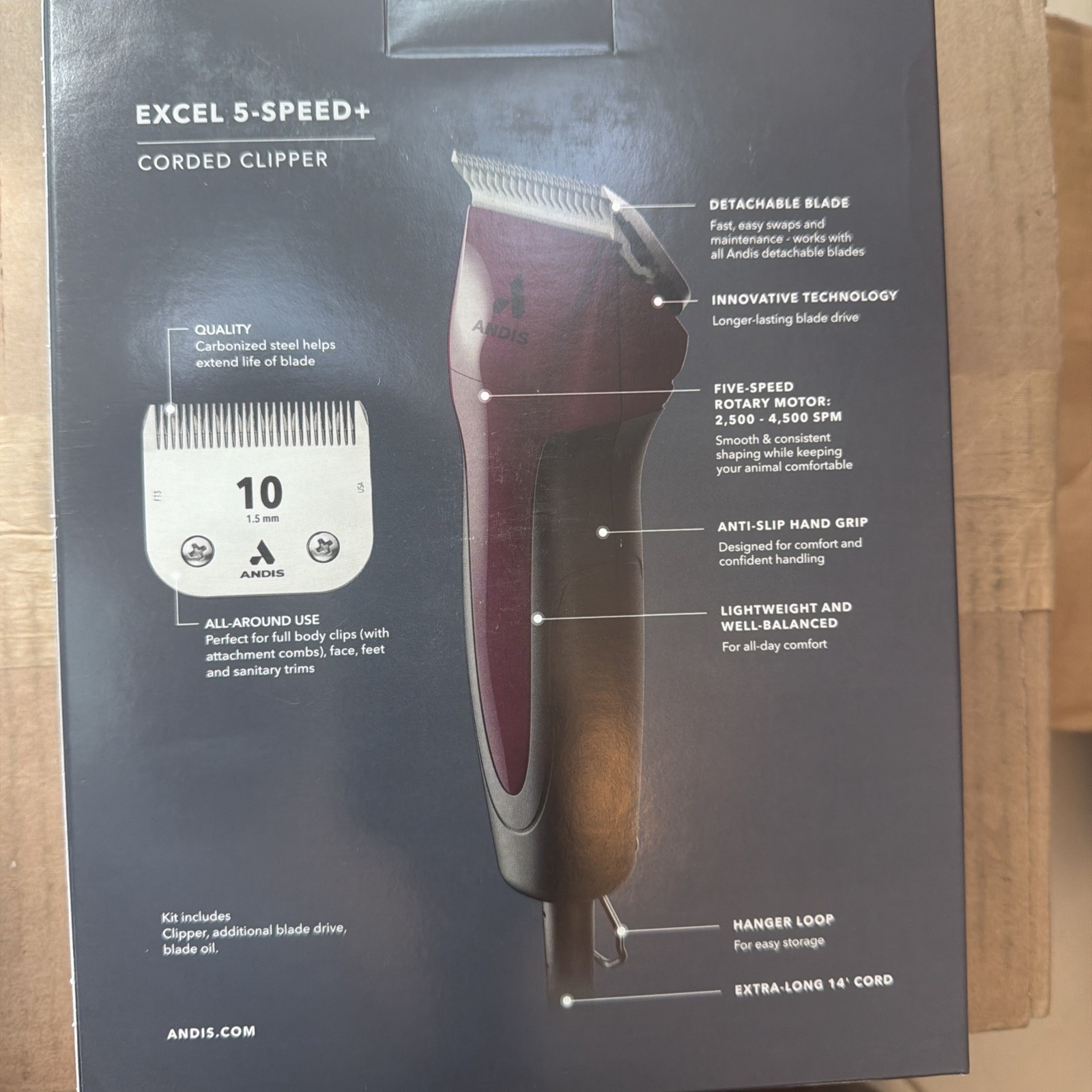 Andis Pro Excel 5-Speed+ Professional Dog Grooming Clippers 68530 BRAND NEW