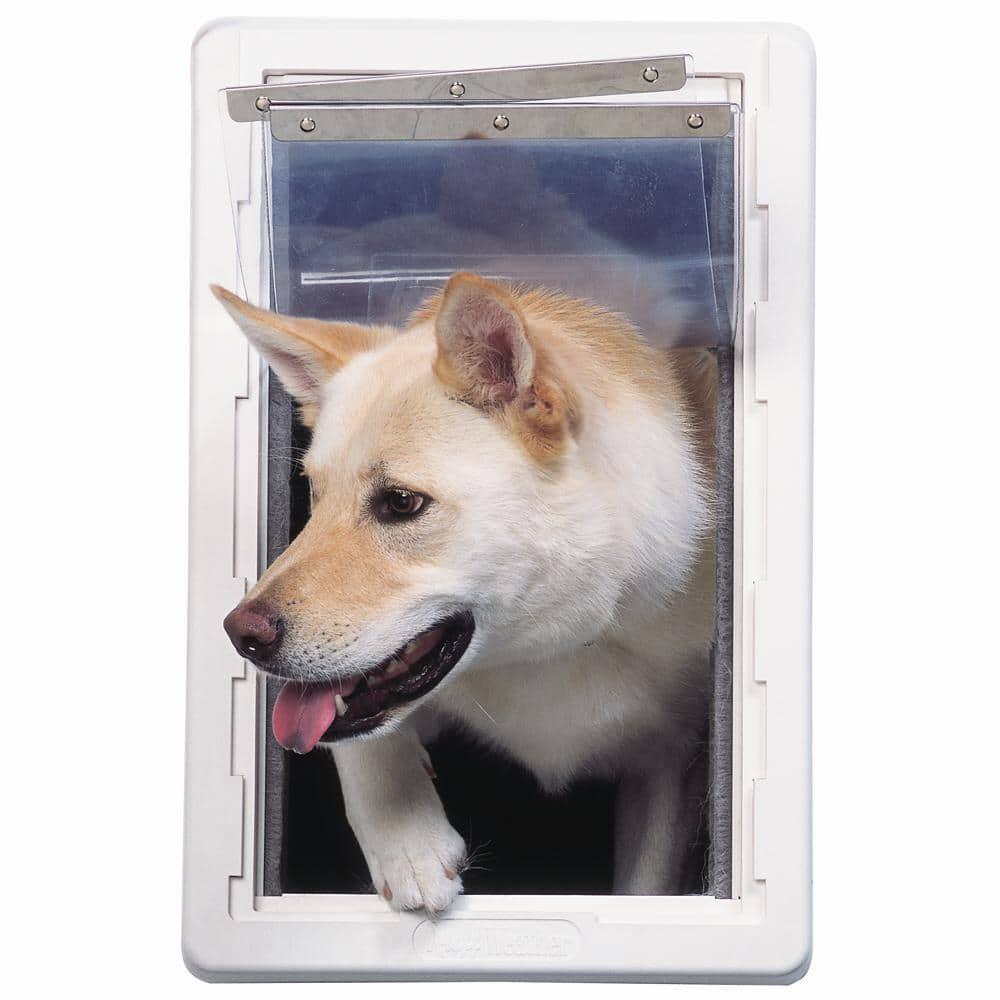 9.75 in. X 17 inch Large Ruff Weather Frame with Dual Flaps Dog and Pet Door