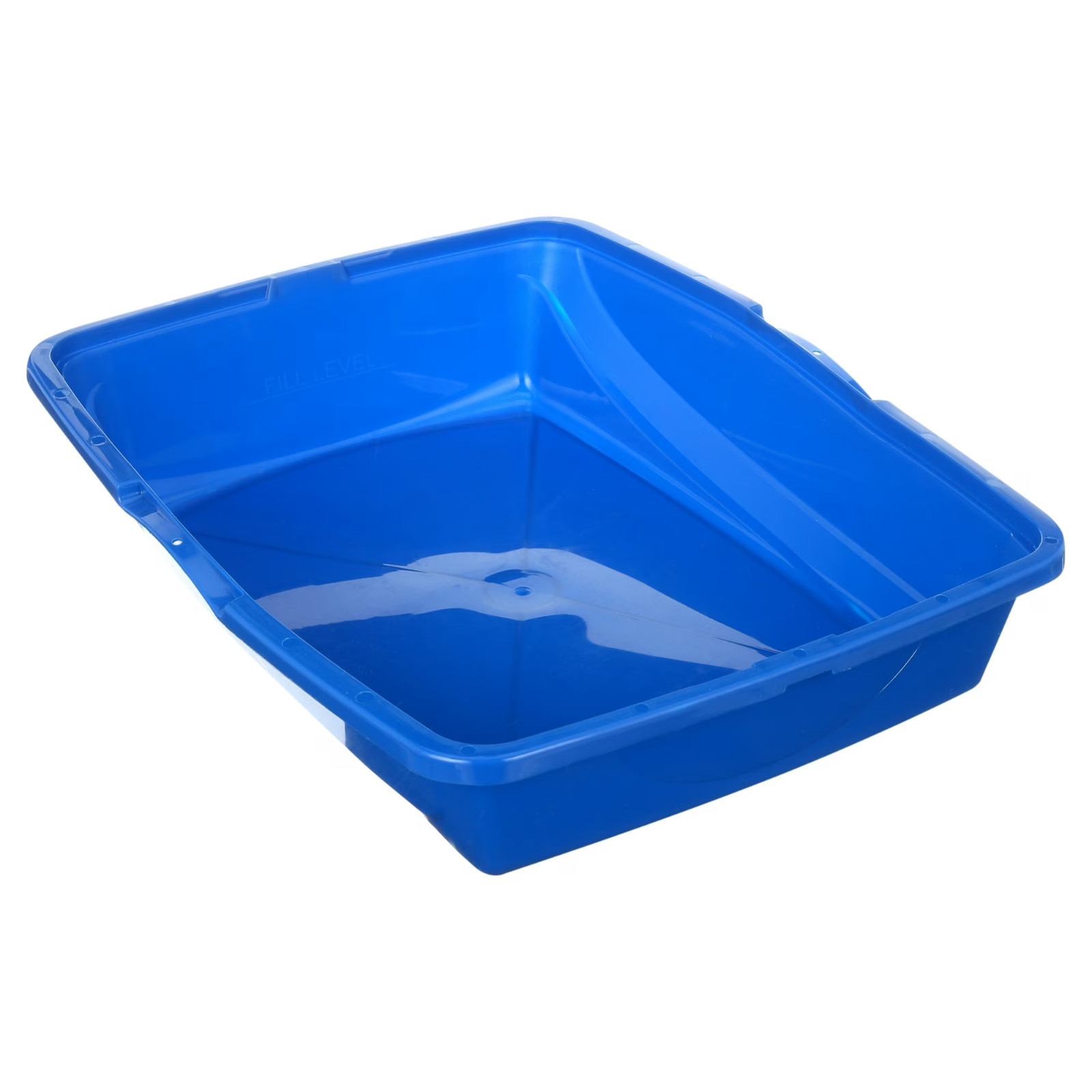 Large Cat Litter Box with Rim High Sides Framed Cat Pan Easy Clean