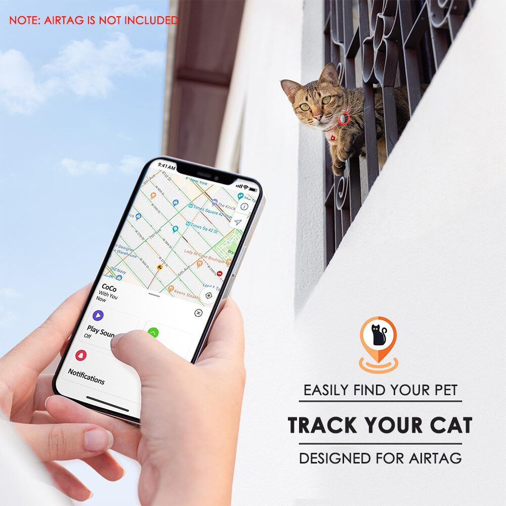 Airtag Dog Cat Collar Holder Case for Apple Air Tag Protective Pets Anti Lost