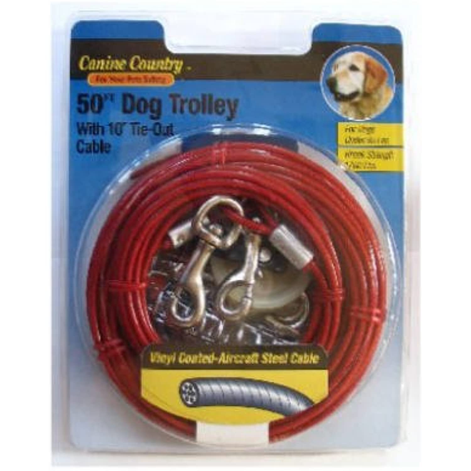 Westminster Pet Products Pet Expert 100′ Heavyweight Dog Trolley with 10′