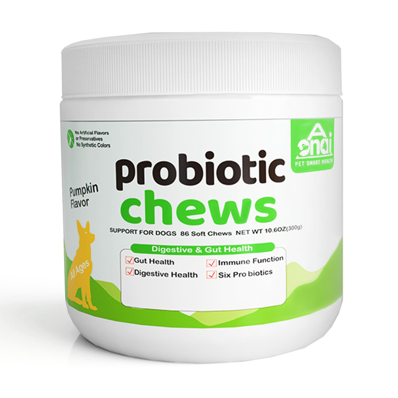 Aonai Probiotic Chews For Dog Healthy Digestive Support & Gut Health Soft Chews