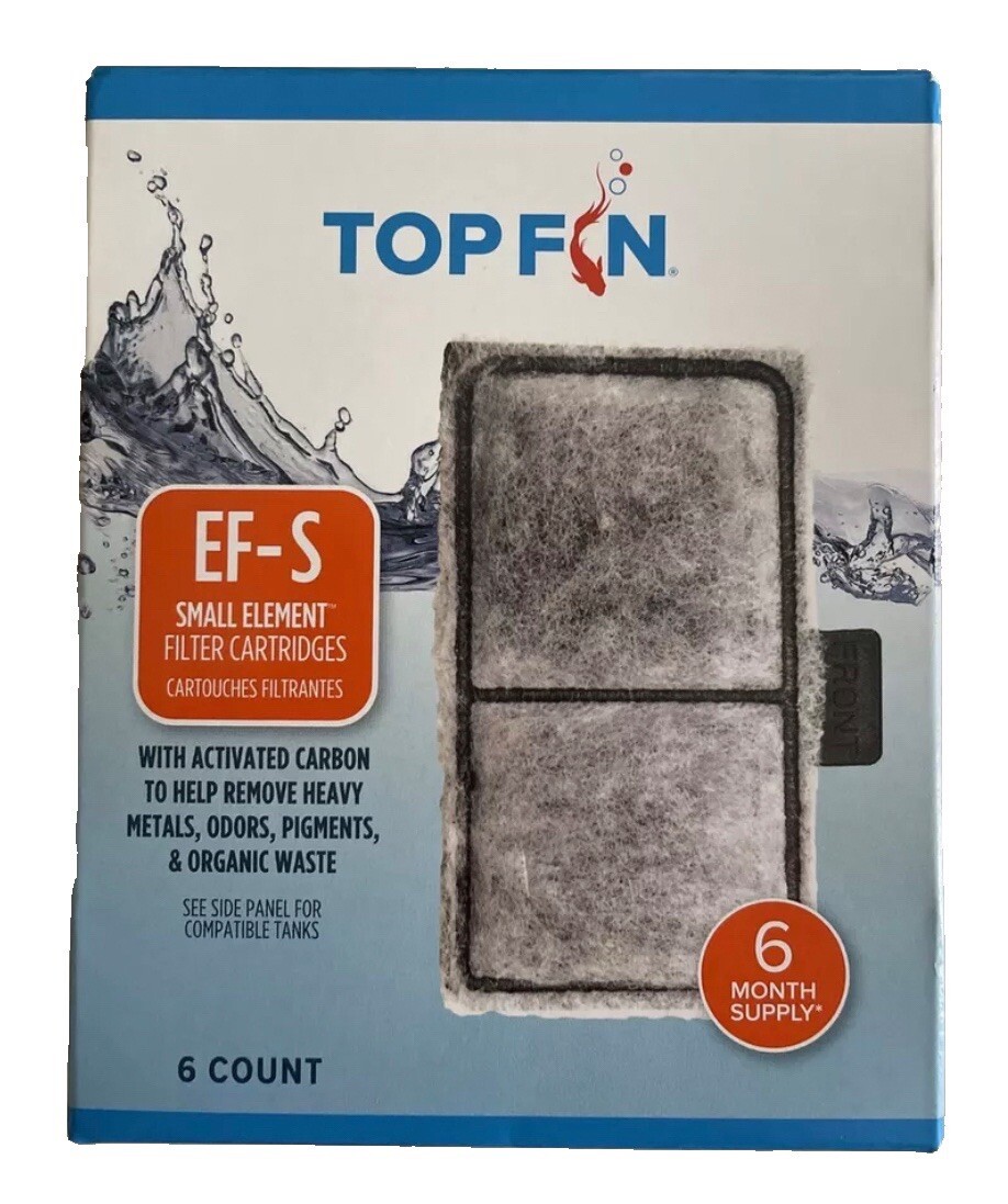 TOP FIN EF-S ELEMENT Filter Cartridges 6 Count – 6 Month Supply New!