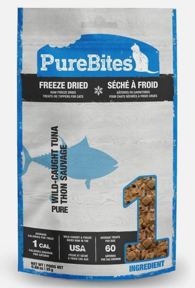 Purebites Wild Caught Tuna Sauvage Freeze Dried Cat Treats, 0.88Oz