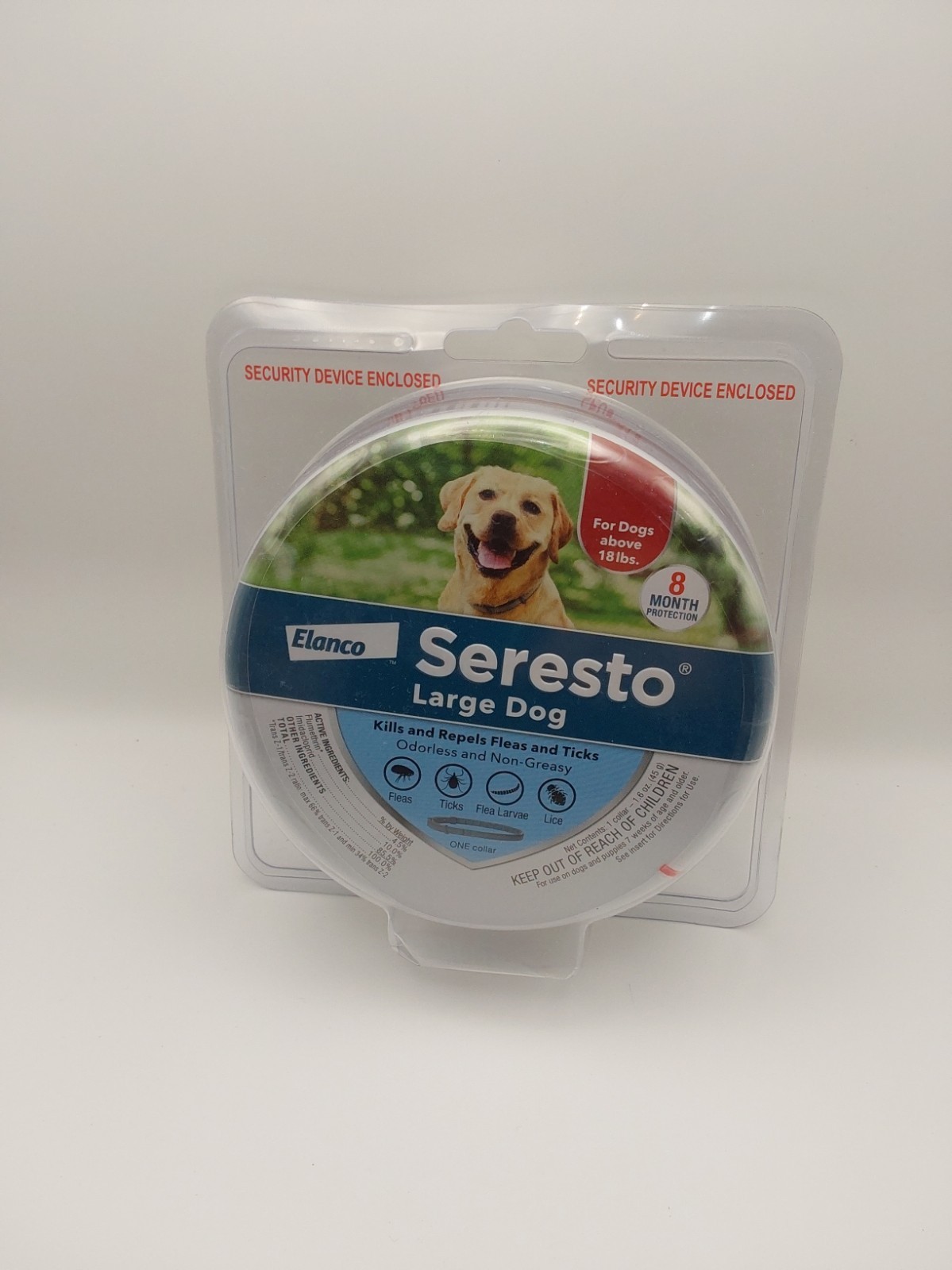 Seresto Flea Tick Collar Large Dogs Over 18 lbs 8 Month Protection Sealed New