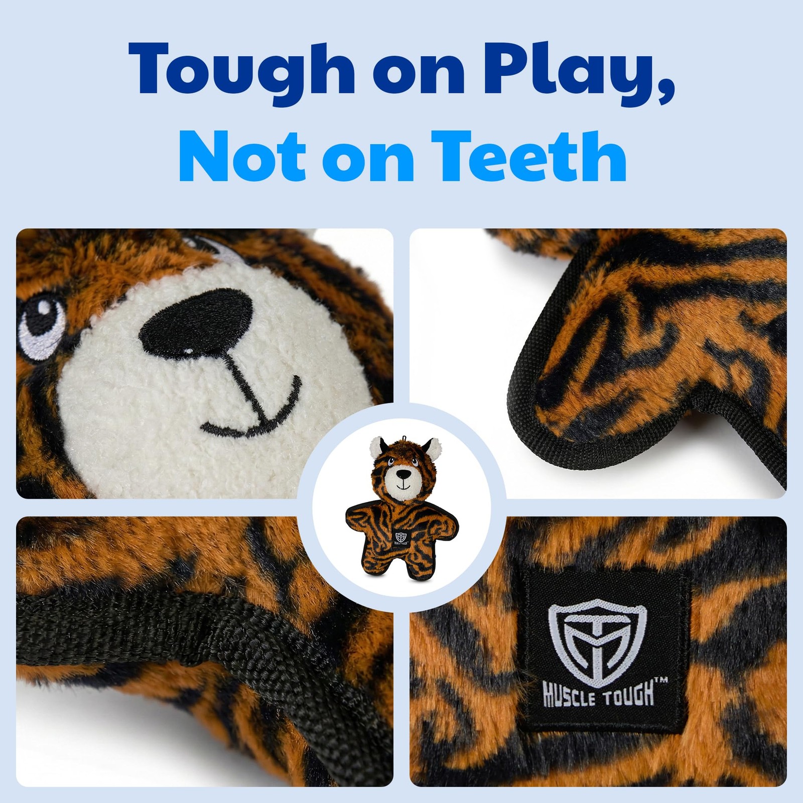 Plush Dog Toy with Squeaker for Moderate Chewers, Soft Stuffed Dog Toy for Tu…