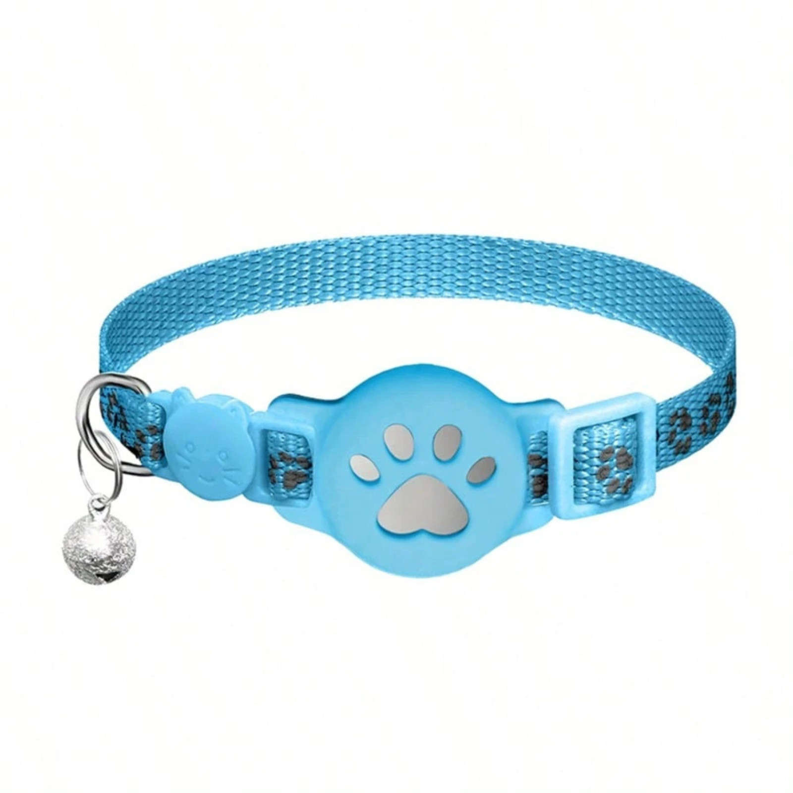 Airtag Cat Collar Brakaway Safety Anti Lost Tracker Holder Pet Dog Collar W/Bell