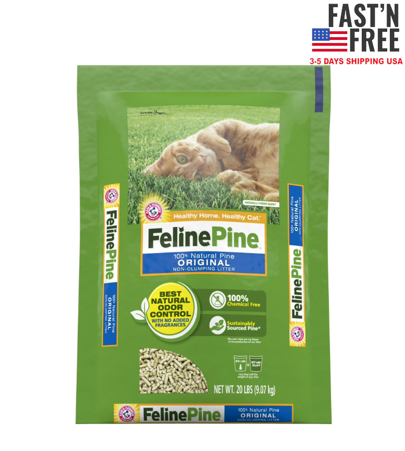 NEW Feline Pine Original 100% Natural Cat Litter 20 Lb
