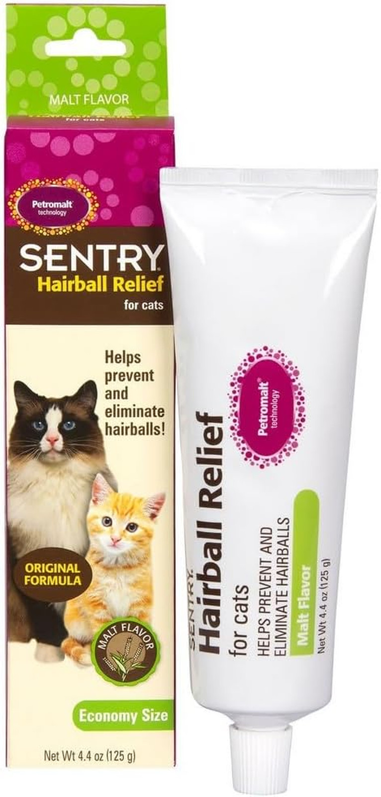 PET CARE Hairball Relief for Cats,Malt Flavor,4.4 Ounces