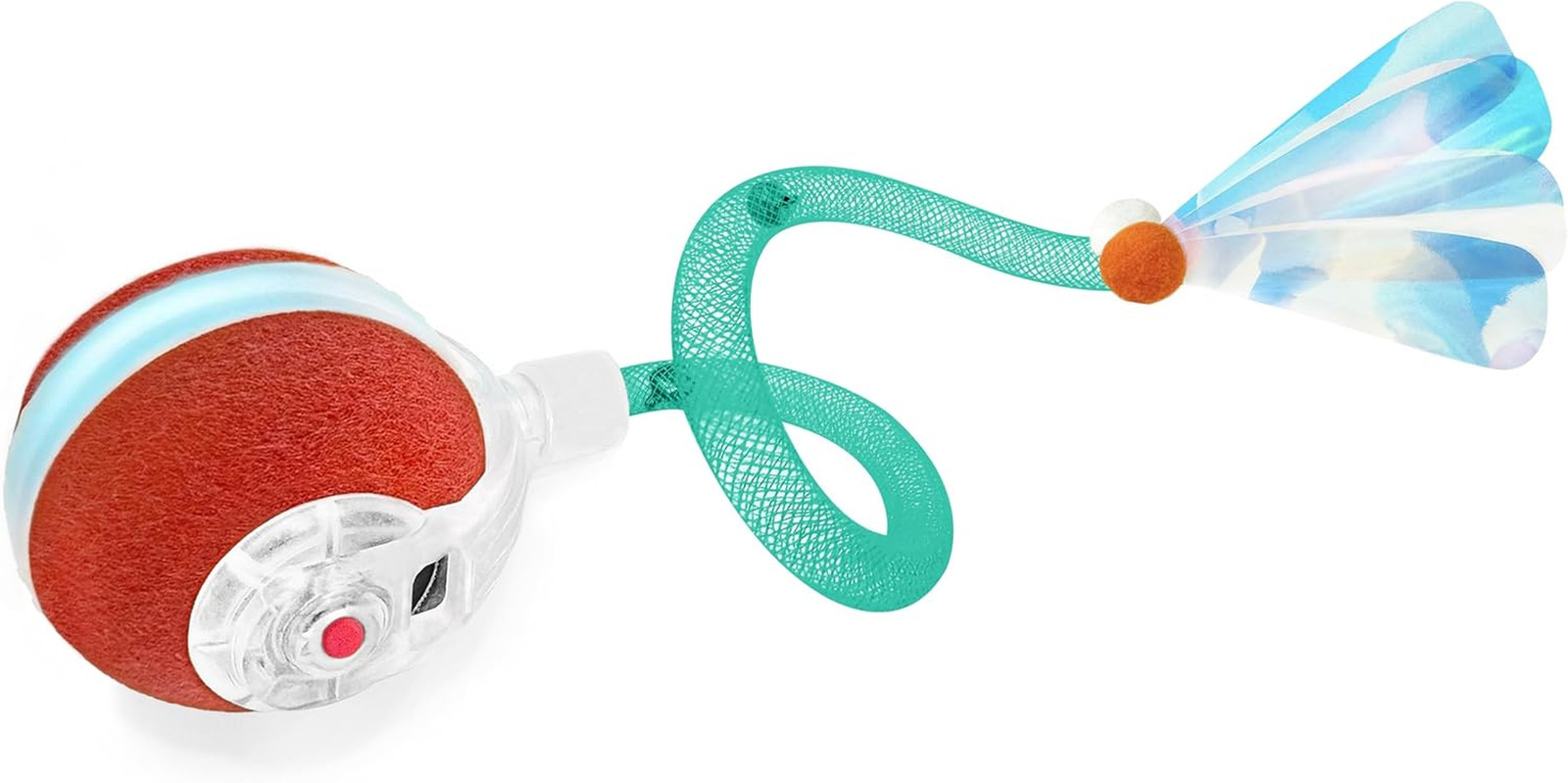 Motion Cat Toy Ball Rechargeable with Chirping Sound & Tail for Indoor Cats