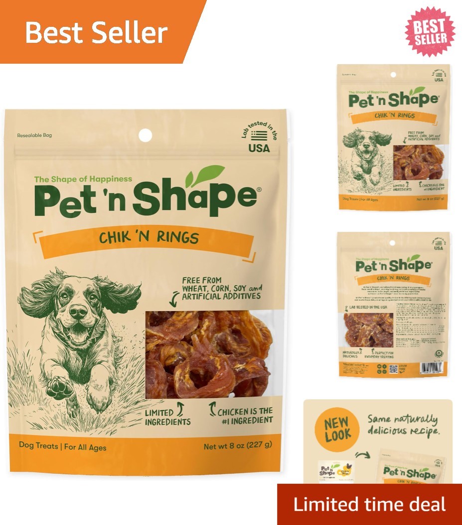 8 oz Additive-Free Chik ‘n Rings – Tasty Chicken Dog Treats for Every Occasion