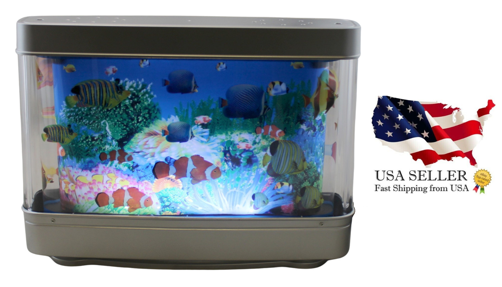 Realistic Moving Tropical Artificial Fish Aquarium Lamp Perfect for Kids Adults