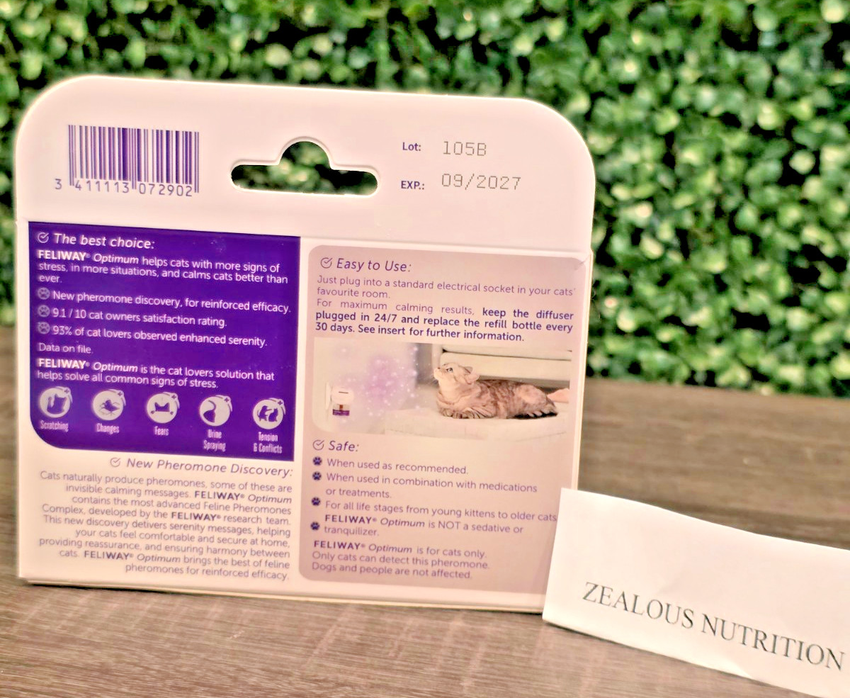 (3 PACK) FELIWAY Optimum Happy Cats Calming Pheromone Refill – 90 Days EXP 2027