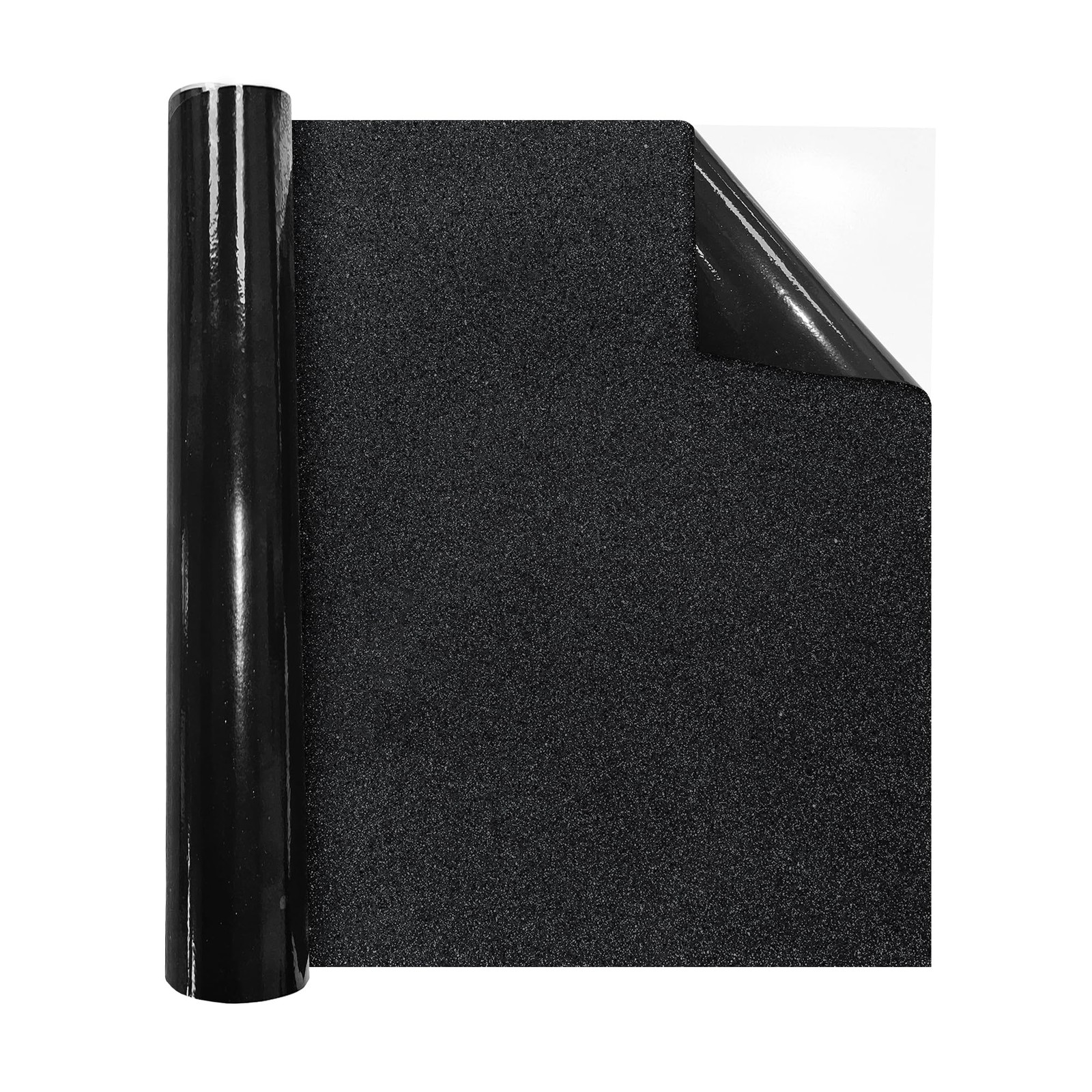 Black Aquarium Background, Static Cling Vinyl, 15.7 x 59.1 in