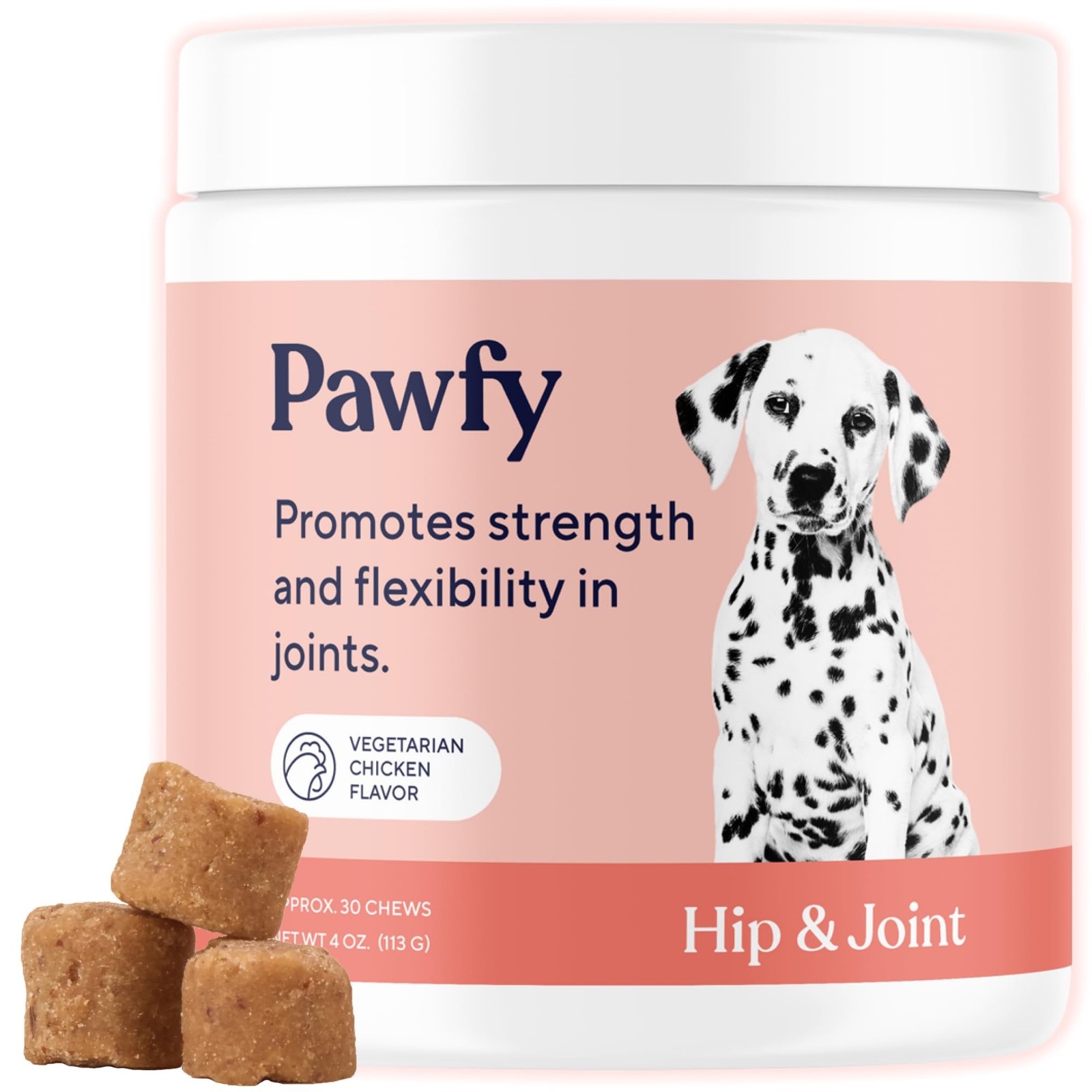 Pawfy Hip & Joint Supplement for Dogs with MSM 4 Ounce (Pack of 1), No Color
