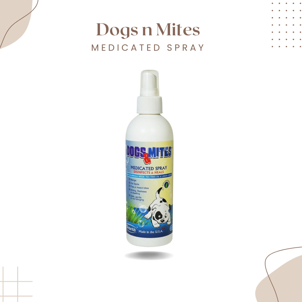 Dogs n Mites Medicated Spray for Itching, Redness & Hair Loss In Dogs & Puppies