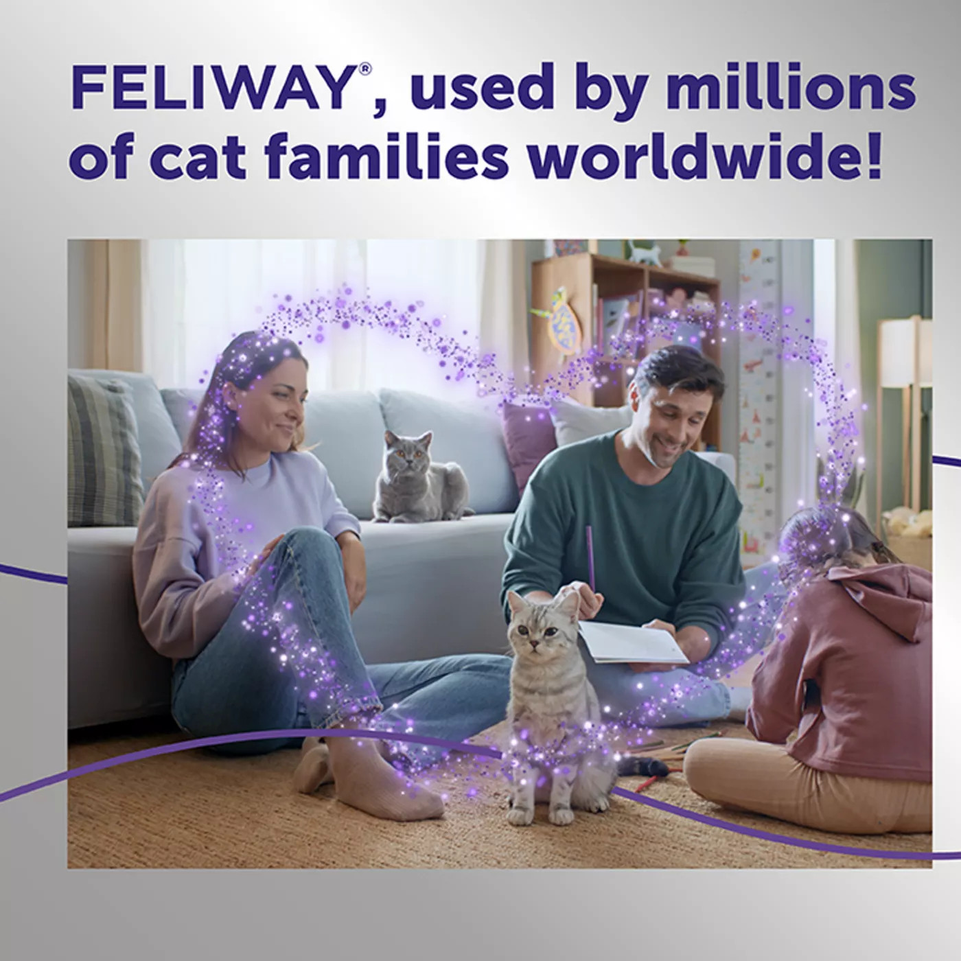(3 PACK) FELIWAY Optimum Happy Cats Calming Pheromone Refill – 90 Days EXP 2027
