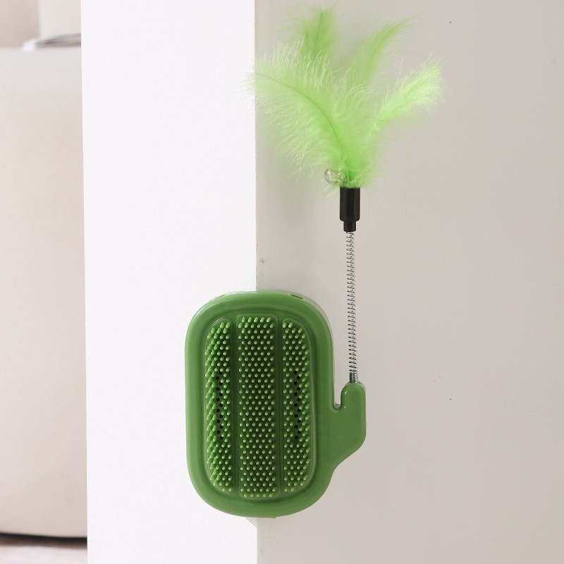 Blue Cat Itching Device Fur Brushing Device Cactus Cat Scratcher Toothbrush Tool