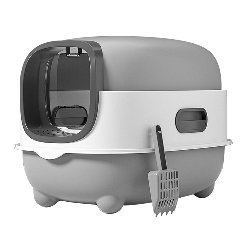 Extra Large Enclosed Cat Litter Box and Litter Scoop Anti-Splashing XL