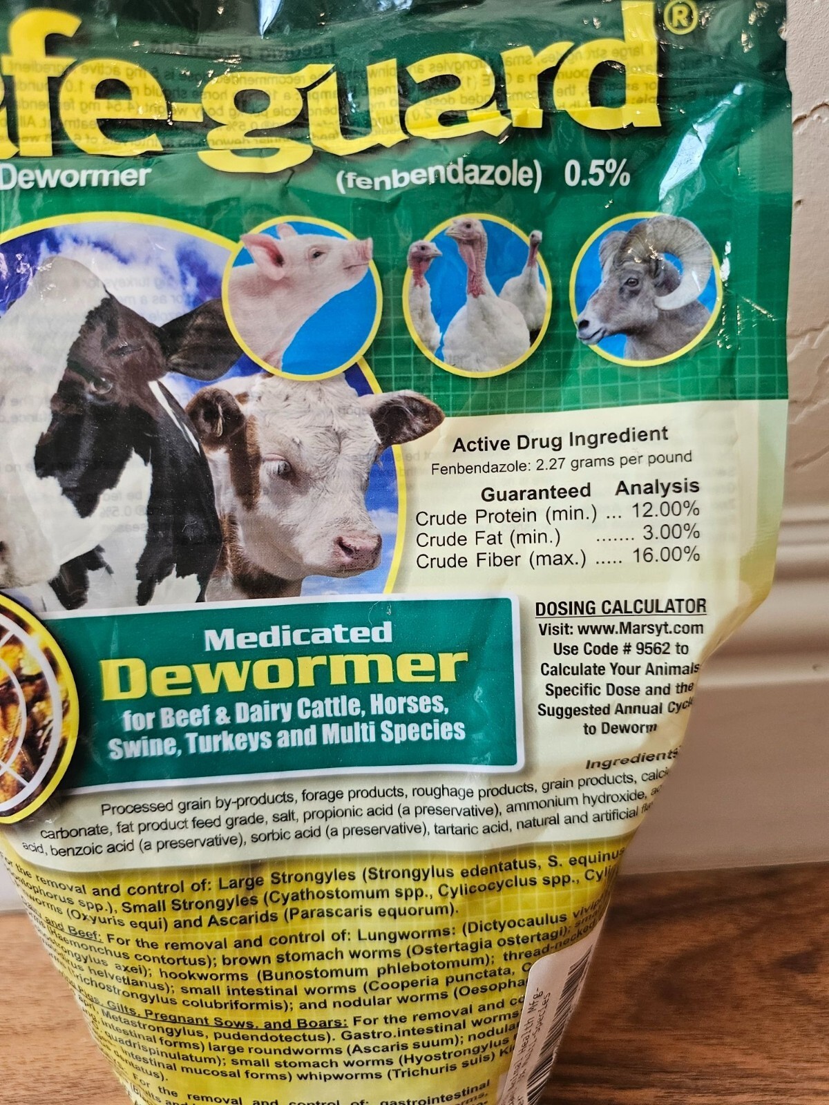 Safe-Guard Medicated Dewormer 1 Lb By Merck Animal Health – Fenbendazole 0.5% Fo