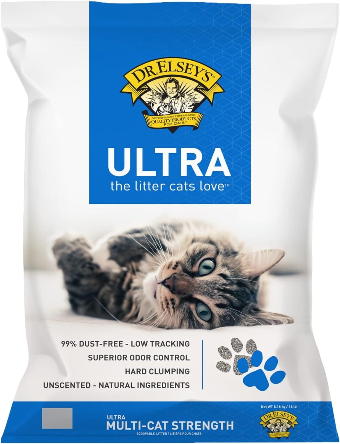 Dr. Elsey’s Premium Clumping Cat Litter – Ultra – 99.9%